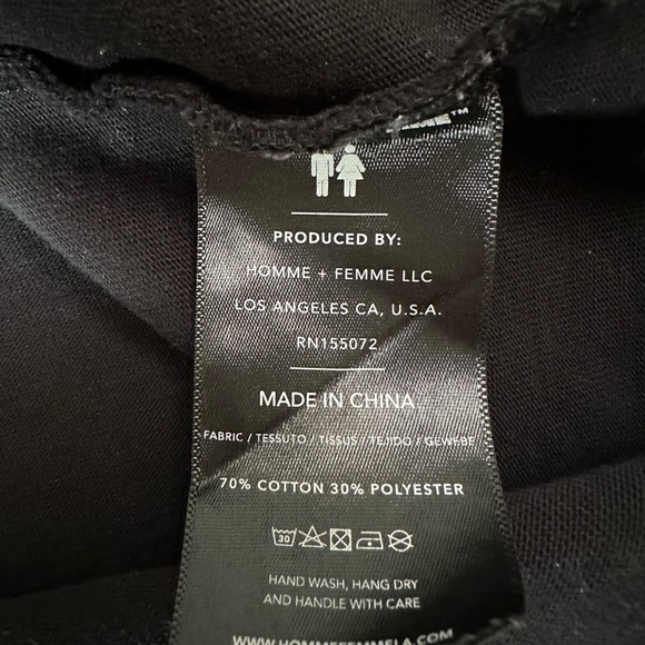 Homme+Femme Madison Dog Tee Black Size Medium - Picture 12 of 13